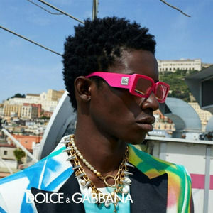  D&G DG4416 33794Z Sunglasses Metallic Pink Mirror Silver Rectangle Unisex